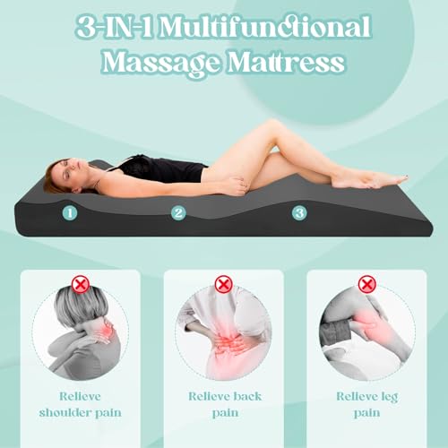 Kensbro Massagebett Topper Wimpern Liege Matratze, Wimpern Bettmatratze aus Memory Schaum, Rutschfestes Schönheitsmatratze Abnehmbar und Leicht zu Reinigen für Spas und Schönheitssalons(nur Matratze)