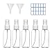 Baixinda(5x100ML) spruzzino nebulizzatore Trasparente spruzzino nebulizzatore Flaconi Spray da Viaggio in Plastic Fine Nebbia Bottiglia con 2 Piccolo Imbuto,Dispenser per Acqua Nebulizzatore.