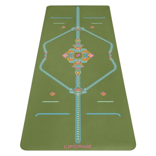 Liforme 4.6mm Natural Rubber Yoga Mat with Alignment System
