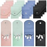 16 Sets Travel Manicure Set Professional Nail Clipper Kit Bulk,4 in 1 Adult Stainless Steel Travel Manicure Kit with Case Individually Wrapped Nail Clippers Bulk for Homeless,Hotel,Charity(4 Colors)