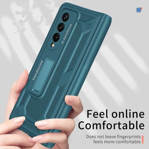 Étui Galaxy Z Fold 5 rigide vert fente stylo antichoc - 7