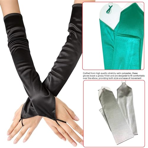 Evening Gloves for Women Long Gloves Wedding Party Arm Sleeves Halloween Costume Accessories Prom4