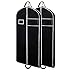 Zilink Garment Bags Suit Bag for Travel 43-inch Breathable Suit Garment Cover with Clear Window and ID Card Holder for Suite, Dresses, Coats, Set of 2