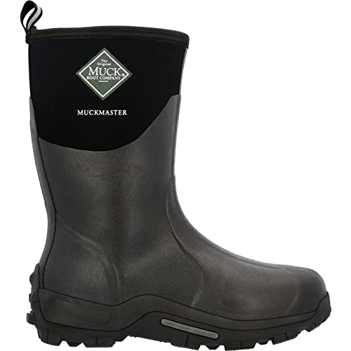 Image of MUCK Boots Unisex Adults' Muckmaster Mid Wellington Boots, Black (Black/Black), 5 UK