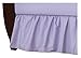 American Baby Company 100% Cotton Percale Ruffle Crib Skirt, Lavender