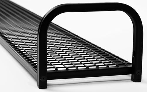 Étagère Murale Métal Style Loft – Design Industriel Moderne pour Salon, Cuisine, Salle de Bain & Bureau – Étagère Suspendue Noire – Montage Flottant Robuste...