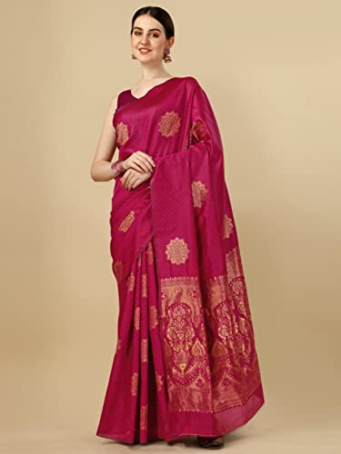 Image of Avantika Fashion Women's Kanjivaram Soft Silk Banarasi Sarees With Blouse Piece