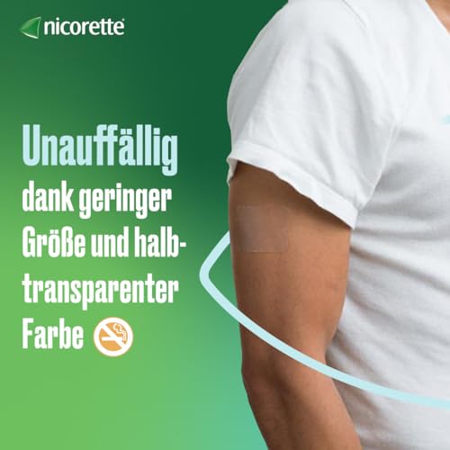 Nikotinpflaster Nicorette mit 10 mg Nikotin zur Unterstützung bei der Raucherentwöhnung