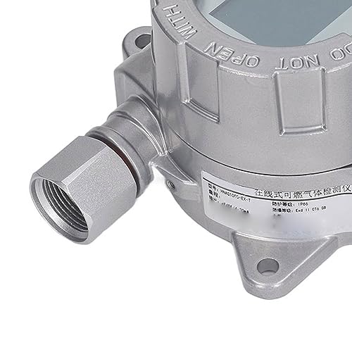 Medidor de Gás H2S Fixo, LCD de Alarme Detector de Gás H2S Fixo 0-100ppm Saída de Sinal Digital RS48