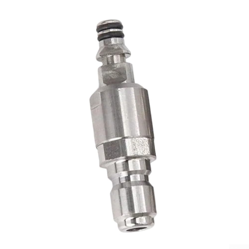 Anti-Tangle 3/8 Inch Quick Connect Adapter,for Karcher Pressure Washers, Robust Stainless Steel Hose Connector Smooth Water Flow& Easy Attachment(A)