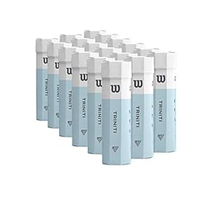 Wilson Triniti Tennis Balls – 4 Balls per Tube (Case of 18 Tubes / 72 Balls)