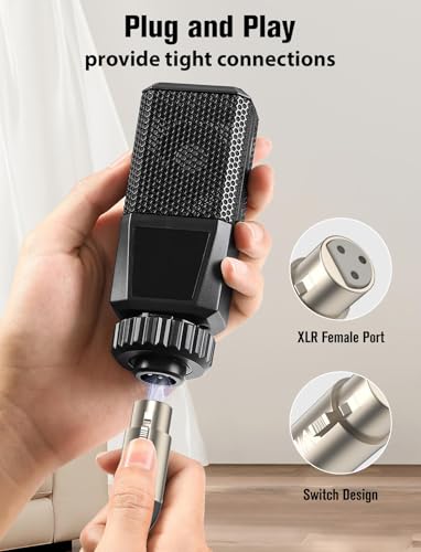 VIOY XLR to 3.5MM Cable 32.8 FT, Unbalanced Aux Male to XLR Female Cord, 1/8 Inch to Microphone Cable for Laptop, Tablat, MP3 Player, Voice Recorder, Amplifier, Sound Board, Mixer, Speaker - Thumbnail 3