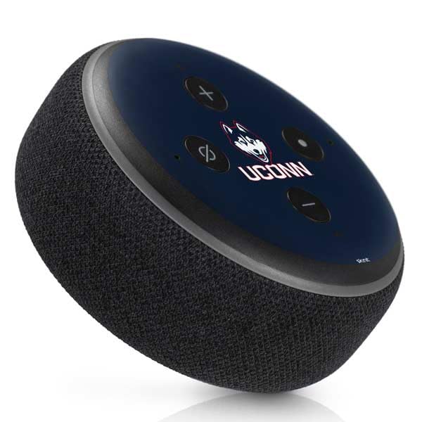 Skinit Decal Audio Skin Compatible with Amazon Echo Dot 3 - Officially Licensed University of Connecticut UConn Logo Design