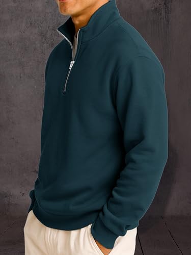 Image of Noble Monk Men's Baggy Fit Sweatshirt | Drop Shoulder Oversized Sweatshirt | Long Sleeve Zip with Collared Sweatshirts for Men's