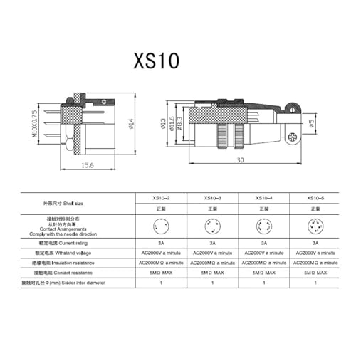Connecteur circulaire XS8 XS9 pour stabiliser vos systèmes audio - 4
