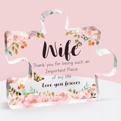 Image of Heart shaped plaque gift (Wife)