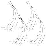 Ciieeo 4 Stück Stahlseil Aufhängeseil 1,5mm X 400mm für LED Pflanzenlampen und Hydroponik mit Sicherungshaken Langlebiges Stahlseil Zubehör für Pflanzenwachstumslampen Aquarien