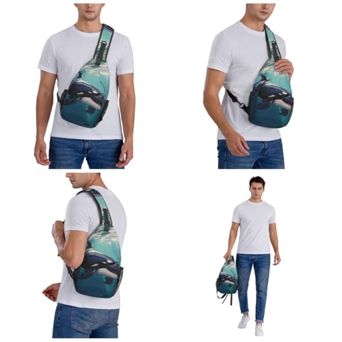 Bolso Sling para hombre y mujer tipo mochila de pecho miniatura 6