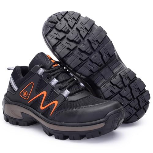 Calçado Masculino Tipo Bota Tênis Adventure para Trilha e Dia a Dia com Solado Forte Costurado (Pret