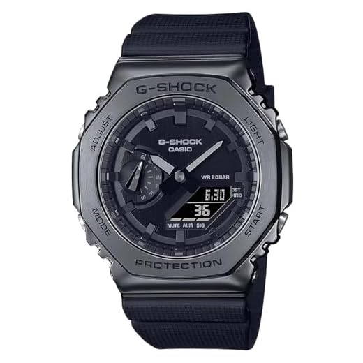 Relógio CASIO G-SHOCK anadigi cinza masculino GM-2100BB-1ADR