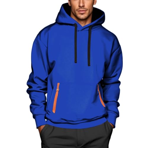Hoodies for Men Stylish Casual Hooded Sweatshirt Fashion Athletic Gym Loose Fit Long Sleeve Pullover with Pocket2