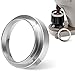 Kaffee Dosierring 53mm Espresso Siebträger Trichter Universal Kaffee Fülltrichter Aluminium Kaffeedosierring Kaffeepulver Exakten Abfüllen Dosiertrichter Ersatz Kaffeemaschine Zubehör
