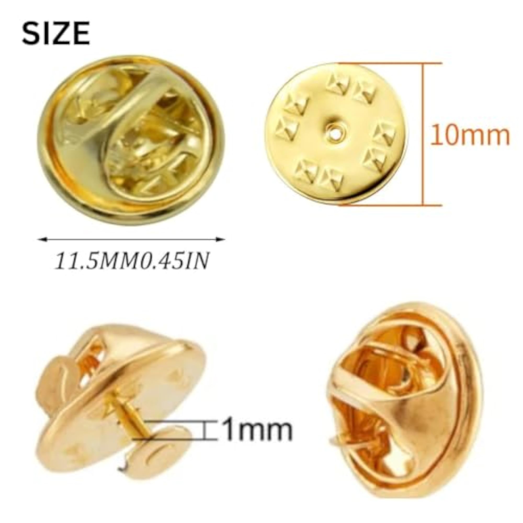 25pcs Brooch Pin Backs Set for DIY Jewellery Making