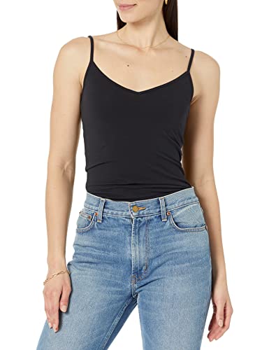 Image of Amazon Essentials Women's Slim-Fit V-Neck Cami, Pack of 4