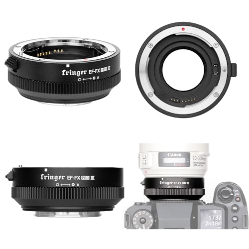 Fringer EF-FX PRO III Autofocus Lens Adapter Built-in Electronic Aperture Compatible with Fujifilm XT5 X-T50 X-M5 X-H2 X-H2S X-T4 X-T3 X-T30II X-S20 X-S10 for Canon EOS Sigma Tamron EF Series Lens by Bitubol - Image 3