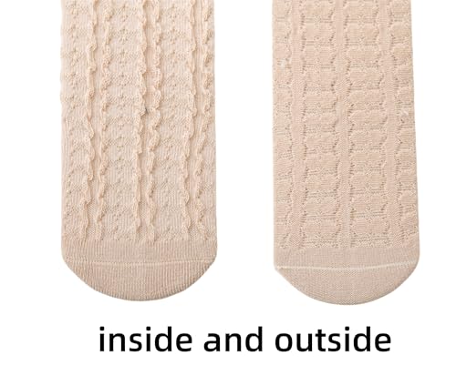 Toddler Girls Crew Socks Ruffle Lace Trim Cotton ankle Socks Kids Frilly Dress Socks Solid4