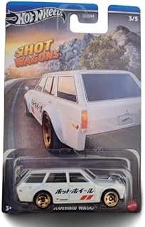 Hot Wheels Datsun Bluebird Wagon (510) (White), Hot Wagons 3/5