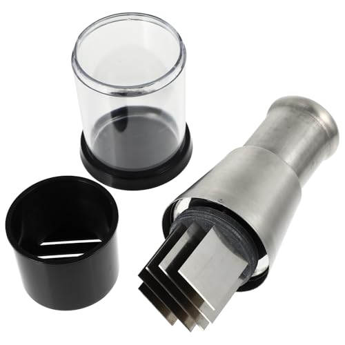 KICHOUSE Prensa Manual de Ajo de Acero Inoxidable Negro, Trituradora Fácil de Almacenar Daño Manos, Adecuado para Picar Ajo y Verduras en Cocina