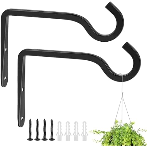 Ailvor Heavy Duty Hanging Basket Brackets Cover