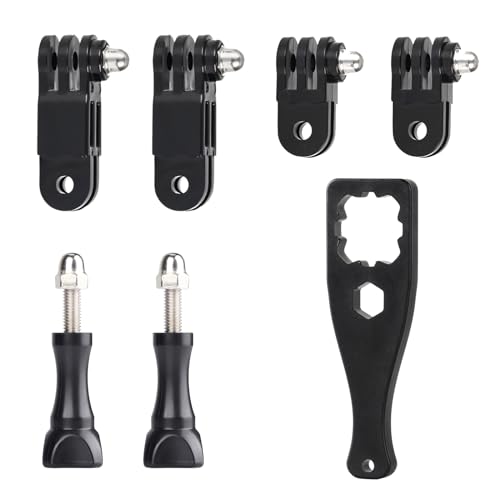 HSU Adjust Arm Straight Joints Mount, Long and Short Vertical Direction Straight Joints Mount for Gopro Hero 13 12 11 10 9 8 7 6 5 4 3 3+ 2 1, AKASO Campark and Other Action Cameras