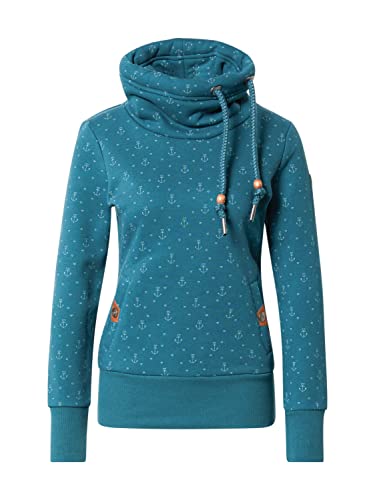Ragwear Sweat-shirt Rylie Marina pour femme, Vert foncé/blanc cassé, XXL Cover