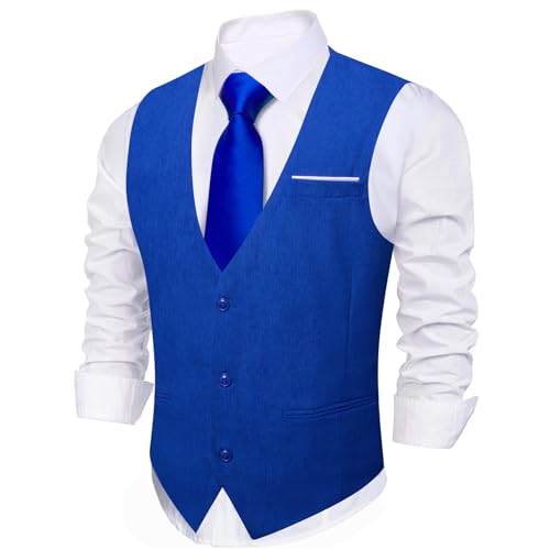 Image of Barry.Wang Mens Outdoor Corduroy Vests Vintage Western Cowboy Sleeveless V-neck Waistcoat Retro Casual Vest