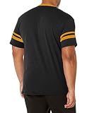 Augusta Sportswear Męska odzież sportowa rękaw pasek jersey czarny/złoty, S