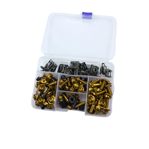 Kit de montage boulons carénage M5 M6 en aluminium anodisé de qualité supérieure