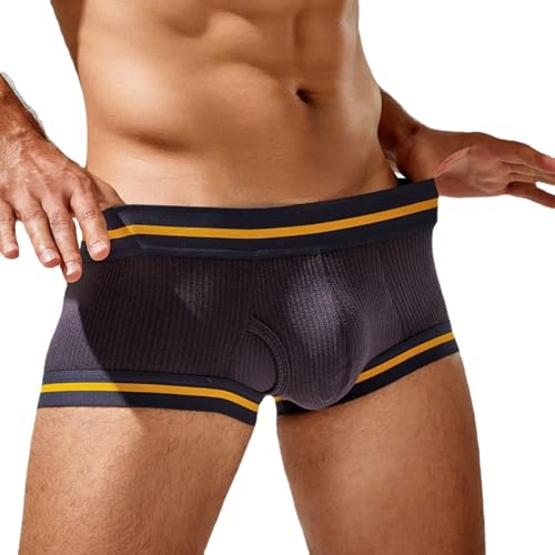 Men's Boxer Briefs Simple Breathable Mid Waist and Comfortable Men Underwear Boxers3