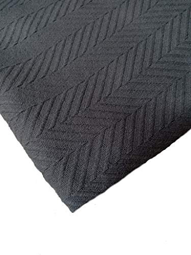 Eurotex Twin Blanket - Soft And Breathable Herringbone Weave Cotton Thermal Bed Blanket, 100% Fine Cotton, Warm Grey Throw For Bed, Couch, Travel & Car, 66 In X 90 In #TOP2