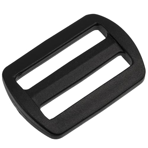 AERZETIX - Lot de 12 Boucles de réglage coulissantes - passage de sangle 30 mm - sac à dos créations DIY bandoulière ceinture - couleur noir - en plastique