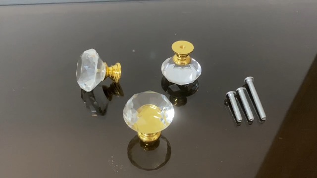Crystal Cabinet Pull - Goldenwarm