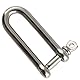 2 Stück Schäkel lange Form D= 5 x 10 mm - Edelstahl A4 ähnl. DIN 82101