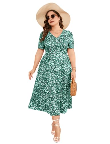 Plus Size Maxi Dress Womens Summer Casual Boho Floral Empire Waist Plus Size Flowy Dress Plus Size Dresses for Curvy Women greenf XX-Large at Amazon Women's Clothing store Plus Size Maxi Dress Womens Summer Casual Boho Floral Empire Waist Plus Size Flowy Dress Plus Size Dresses for Curvy Women greenf XX-Large at Amazon Women's Clothing store