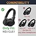 SOULWIT Headband Cover for Pioneer DJ HDJ-CUE1 On-Ear Headphones, Replacement Headstrap Pad Repair Part - Black