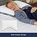 Eli & Elm | Best Ergonomic Side Sleeper Pillow for Neck Pain. Supportive Cooling Latex Fill with Luxury Breathable Cover. U-Shape Contoured Design. Queen Size Bed Pillow - 17