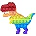 Shlok - Popit Popit Fidget Toys, Fidget Toy Antistress, Popit Games PAS Cher, Multicolore Popit Fidget Toys, Oggetto soddisfacente, Poppit Fidget, Antistress (Dinosauro)