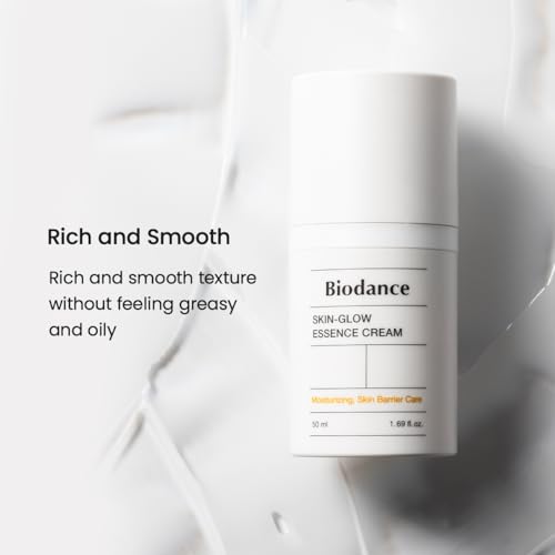 Image of BIODANCE Skin-Glow Essence Cream, Moisturizing, Hydrating, Anti-Aging, Daily Facial Moisturizer with Hyaluronic Acid, Ceramide, Korean Skin Care, Self Care Gifts for Women | 1.69 fl.oz, 50ml