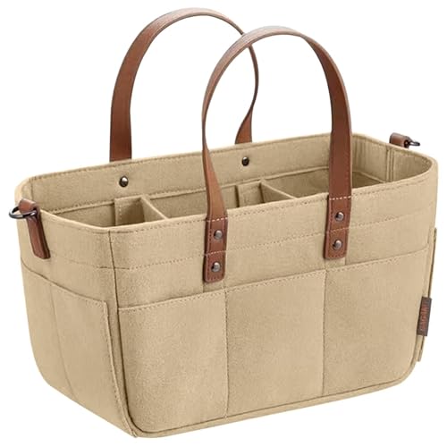 Storage Bag with Multi Pockets, Tote Bags with Compartments,Lightweight Multifunction Storage Bag
