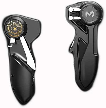 HUAYUWA 2Pcs Tablet Game Joystick Trigger Handle 6 Finger L1R1 Shooter Fire Aim Button Controller Fits for iPad Tablet PUBG Game Accessories